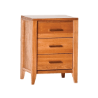 3 Drawer Bedside Table - Oak